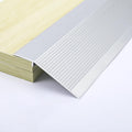 4 Inch Wide Transition Strip Wood to Tile, Smooth Transition Aluminum Alloy Threshold Strips for Doorways, Door, Carpet Trim, Cuttable& Can Customize (Color : Silver)
