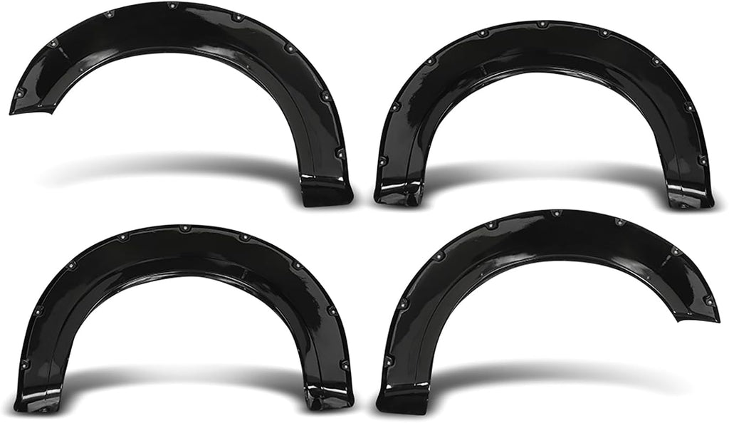 Front Fender Flares Pocket Rivet Black Fit for F0RD F-250 F-350 Super Duty 2017-2020 802-0316 802-0316B