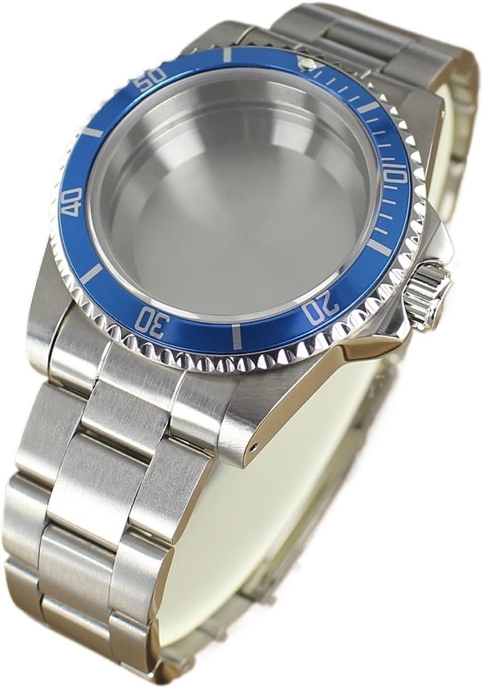 38MM Watch Cases Sapphire Glass Compatible For NH35 NH36 4R36 NH38 NH70 Uni-directional Bezel Watch Accessories