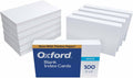 Oxford Blank Index Cards, 4 x 6 Inches, White, 60 Packs of 100 (40)