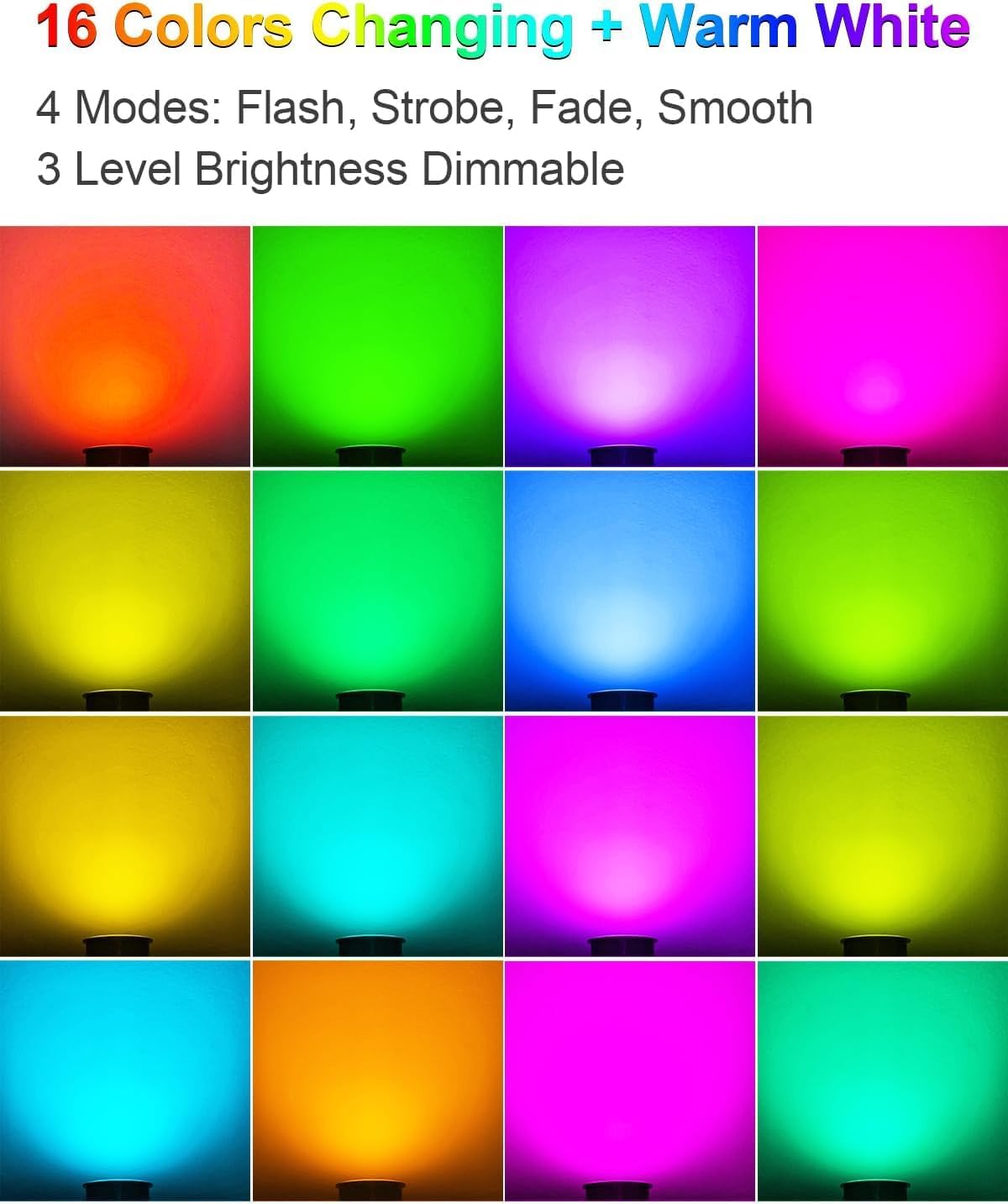 ZUCKEO Low Voltage Landscape Lighting RGB Well Lights Landscape LED In Ground Light, Outdoor Color Changing Landscape Lights, 12-24V Accent Spotlight for Yard Garden Pathway (20Pack with Connectors)