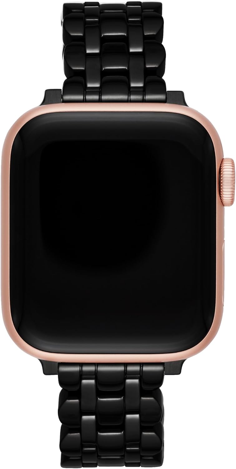 kate spade new york Designer Interchangeable Stainless Steel Band Compatible with Your 38/40/41mm Apple Watch Series 9/8/7/6/5/4/3/2/1/SE