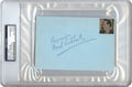 Basil Rathbone Signed Autographed 4X6 Index Card 1965 Vintage Auto PSA/DNA