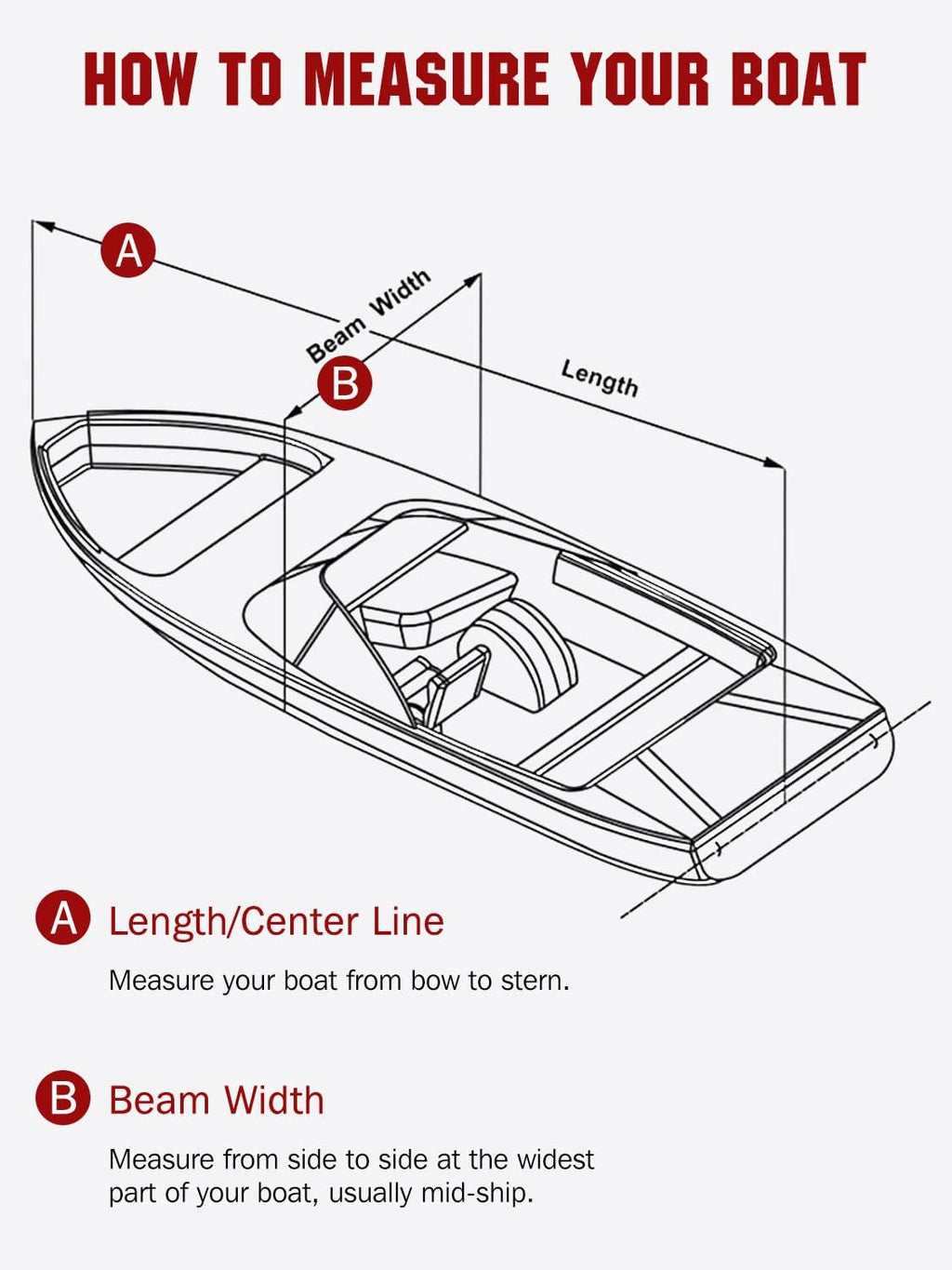 Angink 20ft-22ft Heavy Duty Boat Cover Waterproof 600D Trailerable Fabric, Fits Deck Boats, V-Hull Runabout & Wakeboard Boats (Beam Width up to 100'), Reinforced Straps - Black