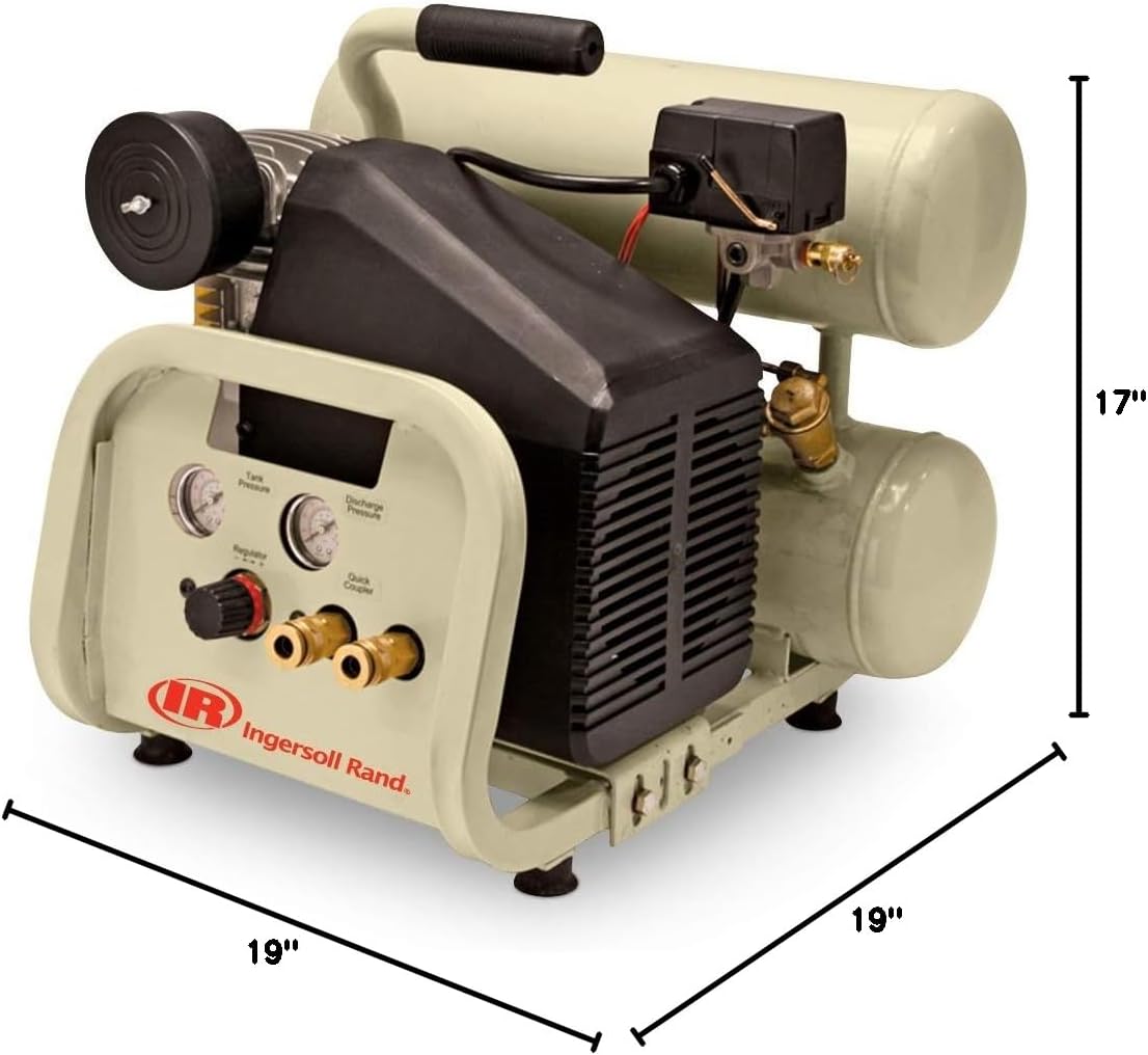 Ingersoll-Rand Twin-Stack P1IU-A9 2 HP 4 Gallon Portable Air Compressor 42672949