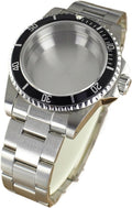 38MM Watch Cases Sapphire Glass Compatible For NH35 NH36 4R36 NH38 NH70 Uni-directional Bezel Watch Accessories