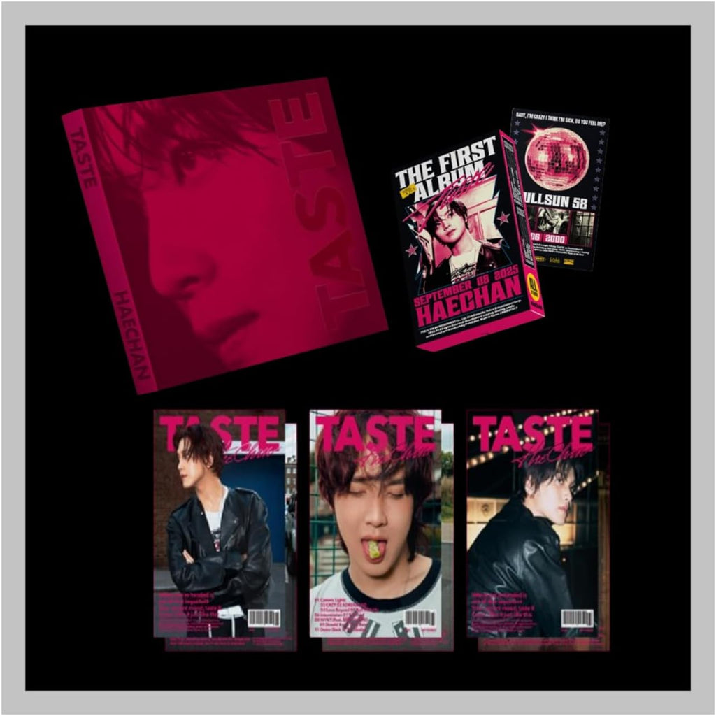 N'CT Haechan TASTE 1st Album with Tracking Sealed (Full Set(Tin Case+Savory+3Full Spread))