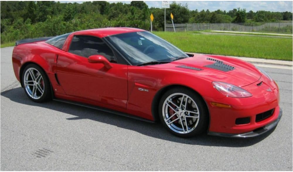 for Chevy for Corvette 2005-2013 C6 T1 Gt2 Vented Heat Extractor Hood Louvers
