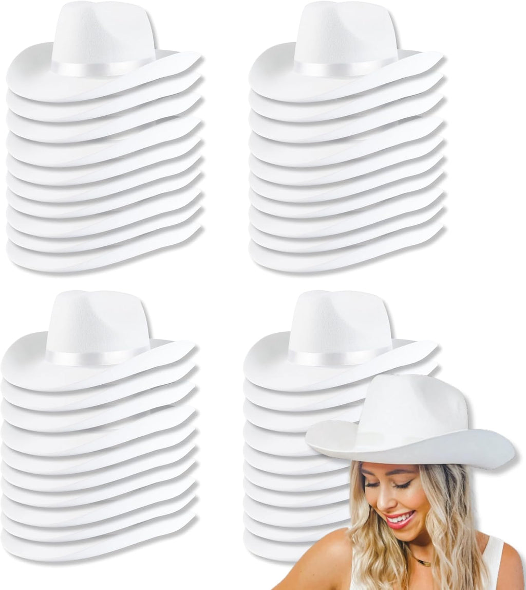 Cowboy Hats | Cowgirl Cosplay Novelty Bulk Costumes | Bridal Shower Engagement Girls Trip Bridesmaid Gift Goodie Bag Favor