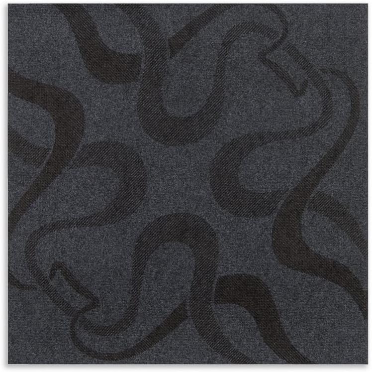 Restaurantware Luxenap 15.75 Inch Disposable Napkins 600 Soft Linen Like Napkins - Absorbent Air Laid Black With Vintage Pattern Paper Cloth Like Napkins Pre-folded For Dinner Party Guests