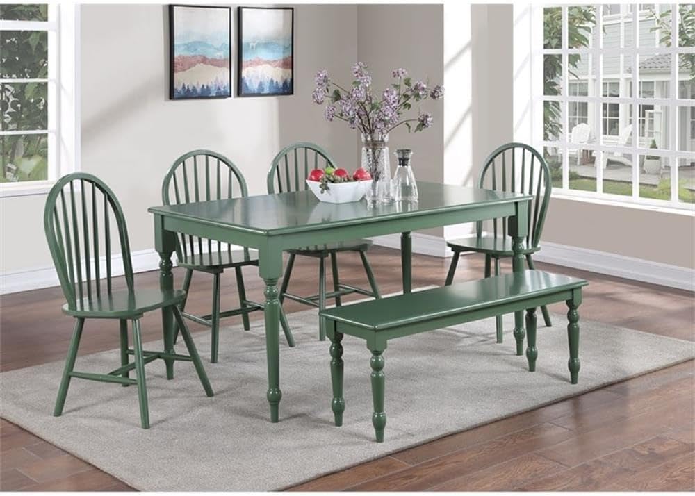 Boraam Windsor Farmhouse Dining Table - Equestrian Green