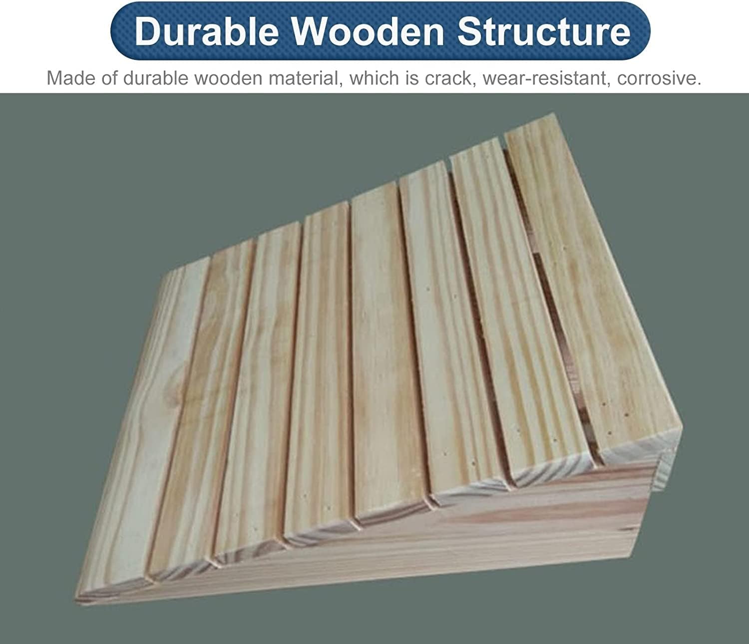 Katzowen Floor Transition Strip Walkers Entry Ramp, Ramp Outdoor Ramp/Driveway Curb Threshold Slope, Doorway Entry Shed Porch Skid-Resistant Transitions Steps, 3'/3.5'/4'/4.3'/4.7' Rise HEI