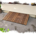 Non Slip Wooden Threshold Ramps, 4 6 7 8 10 12Inch Rise Wheelchair Ramps, Portable Threshold Ramps for Doorways, Lightweight Ramps(35x20x4in/90x50x10cm)