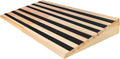 8' Rise Wooden Threshold Ramp for Home Steps, Door Ramp for Wheelchair/Walker/Cart/Scooter, Multipurpose Door Ramp with Non-Slip Stripes(35.4' W*8.0' H, Solid Wood, 800LBs Capacity)