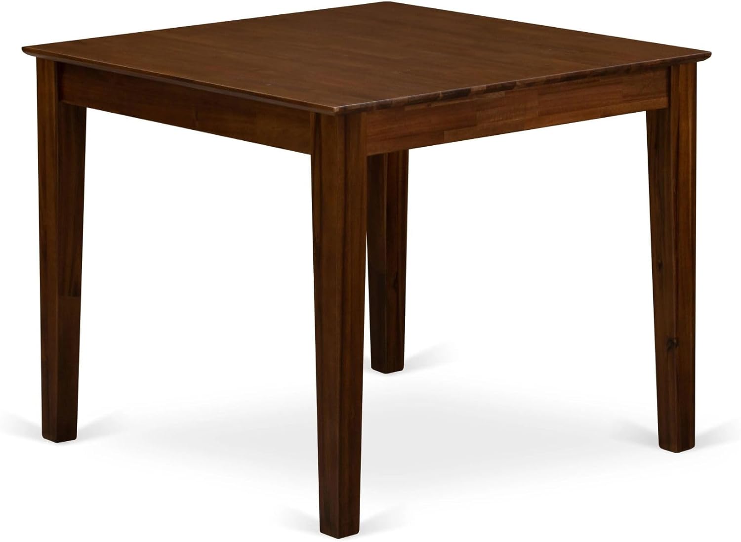East West Furniture OXT-AWA-T Oxford Square Kitchen Dining Table for Small Spaces, 36x36 Inch, Antique Walnut