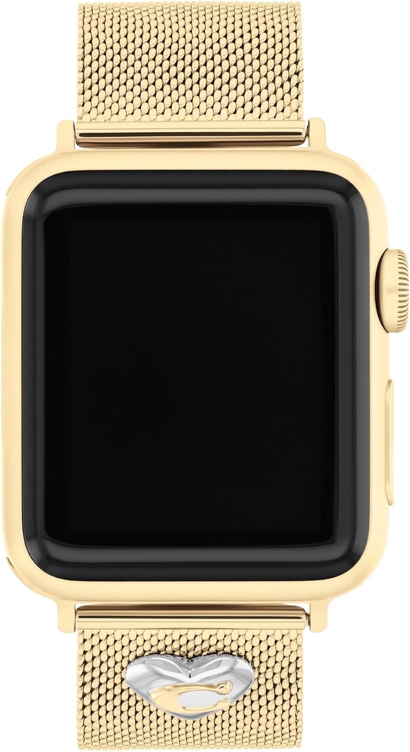 Coach Apple Watch Strap, Compatible with Apple Watch 38mm, 40mm, 41mm, 42mm, 44mm, and 45mm, Interchangeable Band, Create Your Unique Style