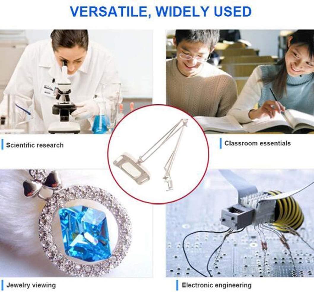Magnifier,Led Magnifying Lamp with Clamp,with Adjustable Swivel Arm Light,10X Magnifier Vertical Desk Magnifying Lamp Light Beauty Adjustable Beauty Stand Salon Tattoo Nail Skin