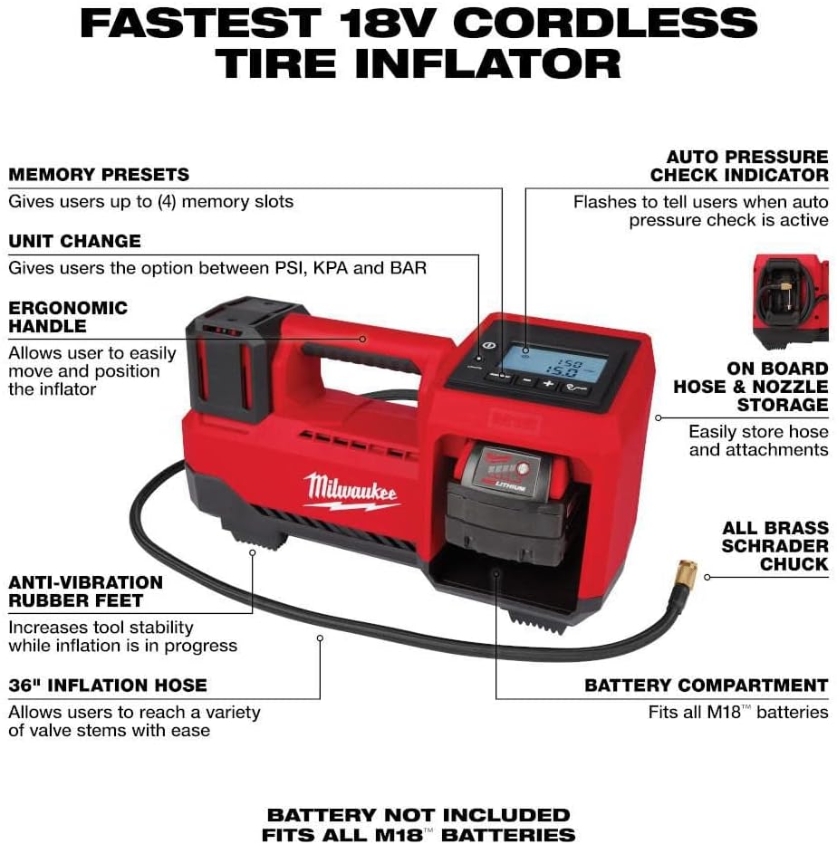 Storekid For Milwaukee M18 Inflator (Bare Tool) + TPT Premium cart