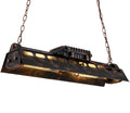 iMeshbean Industrial Steampunk Chandelier Pool Table Ceiling Light Fixture Wrought Iron Pendant Lamp for Bar Kitchen Island Dinging Room