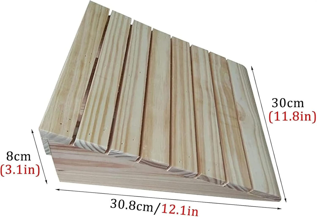 Ramps Threshold Ramp, Portable Doorways Threshold Ramps, Front Door/Yard Sill Step Ramp with Anti-Skid, 8/10/12/15/18cm Rise, 600lbs Sidewalk Curb Ramp,Wooden