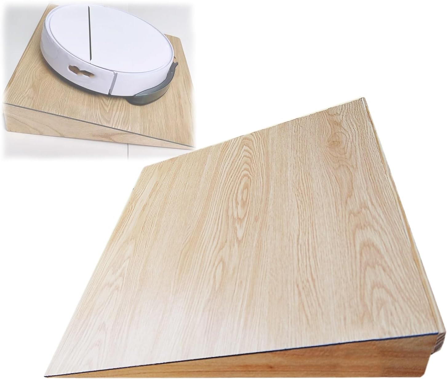 Wooden Wheelchair Ramp Rise Threshold Ramps for Doorways Portable Transition Ramps for Garage Patio Porch Shed(48 * 45 * 9cm/19 * 18 * 3.5in)