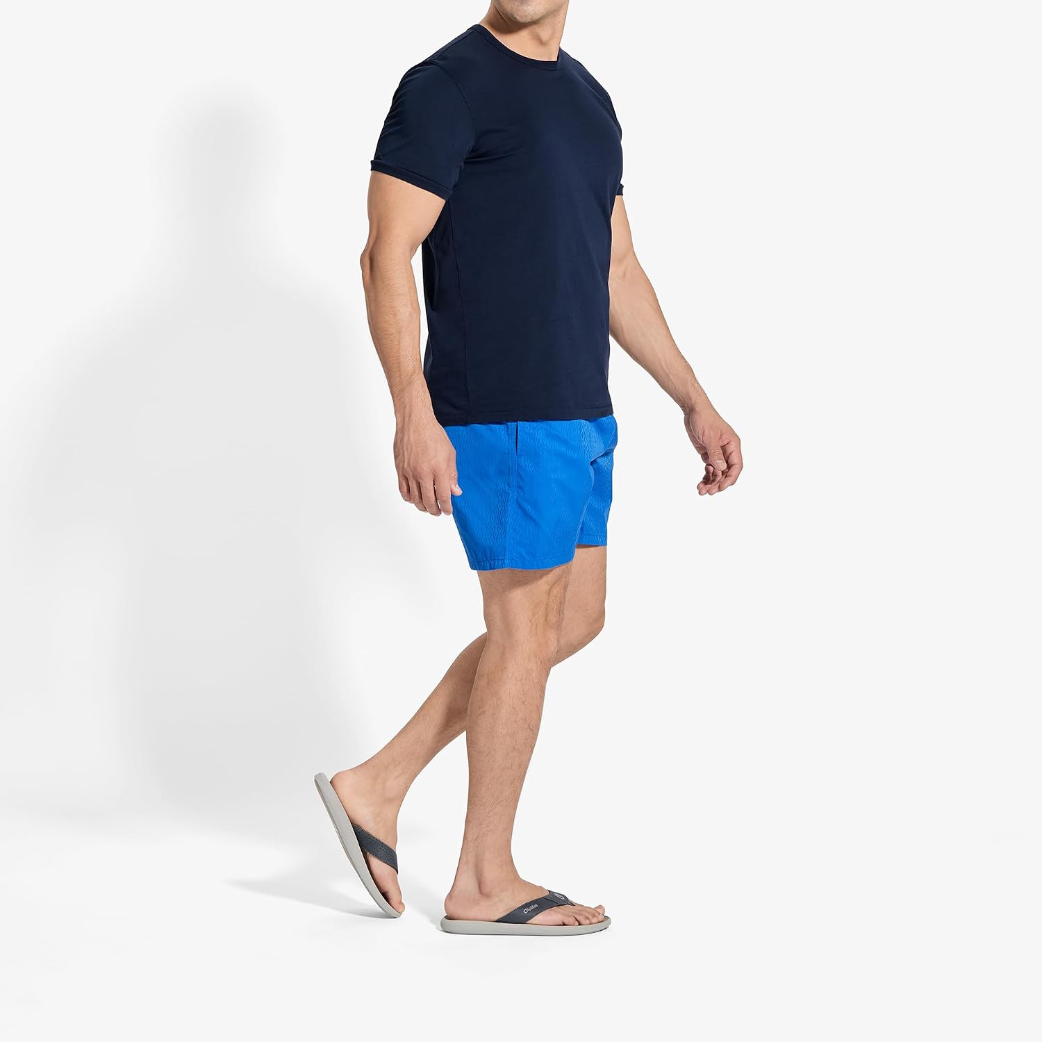 OLUKAI Pili Men's Leather Sandals, Sleek & Versatile Design, Comfortable & Waterproof Straps, Arch Support & Everyday Wear