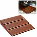 6' Rise Wood Curb Ramp, Portable Wheelchair Ramp, Non-Slip Threshold Ramp for Doorway, Steps Ramp for Cars Wheelchairs Scooter Lawn Mower(60 * 50 * 10cm/24 * 20 * 4in)