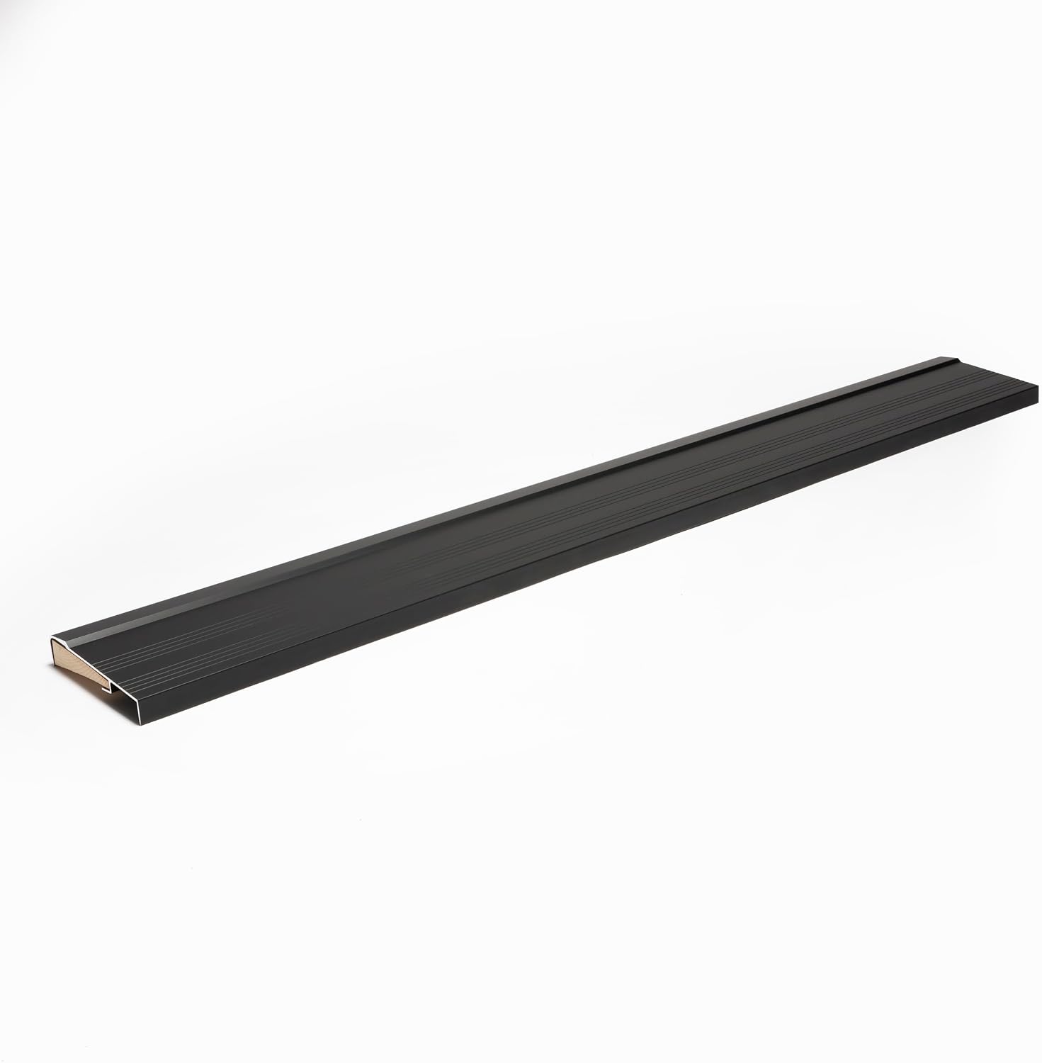 Premium Inswing Threshold with Exterior Long Cover Aluminum Sill with Wood Insert for Sealing Gap Under/Replacement Under Threshold Different Sizes Available. (48 inch Small Gap)