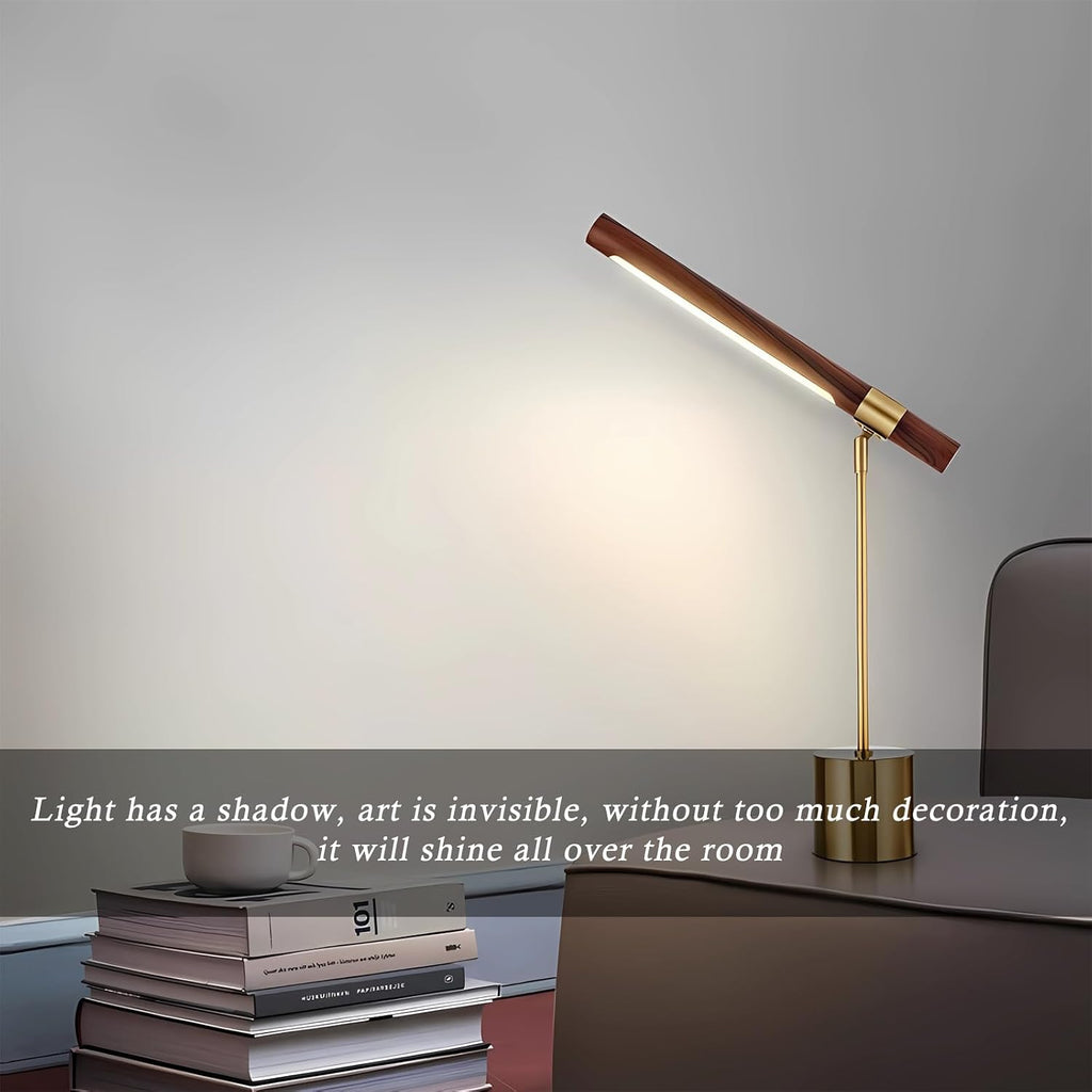 LED Desk Lamp Adjustable Brightness Eye-Caring Study Light for Office Reading Working Bedroom Nightstand Dormitory Computer Desk Task Lighting