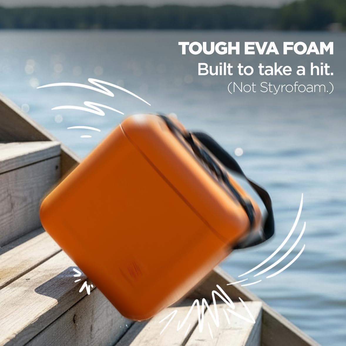 Floating Cooler/Boat Cooler (22 Qt) Lightweight (only 4lbs) Durable EVA FOAM (Not Styrofoam) Ice Chest, Floats Fully Loaded, 30 Can Capacity, for Boat, Dock, Park & Pool. As seen on Shark Tank!