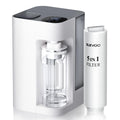 [Smart] Reverse Osmosis Water Filter Countertop,Ph+ & 6-Stage RO Water Filtration System-Alkaline Remineralization,4:1 Pure to Drain,40oz Auto-Fill & Stop Glass Carefe,No Installation Required(White)