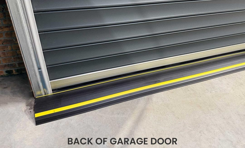 2' High Garage Door Flood Barrier Threshold Seal Kit 'GARADAM' (8'3') | Flexible PVC | Complete Kit Includes 2 Adhesives | GaraDry