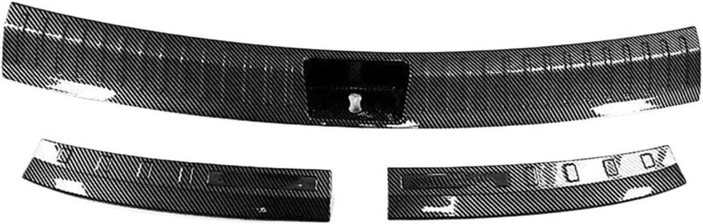 Compatible With Hyundai Santa Fe 2024-2025 2026 carbon silver Titanium Black car door threshold Inside Protector cover sill guard Trim(Plastic carbon)