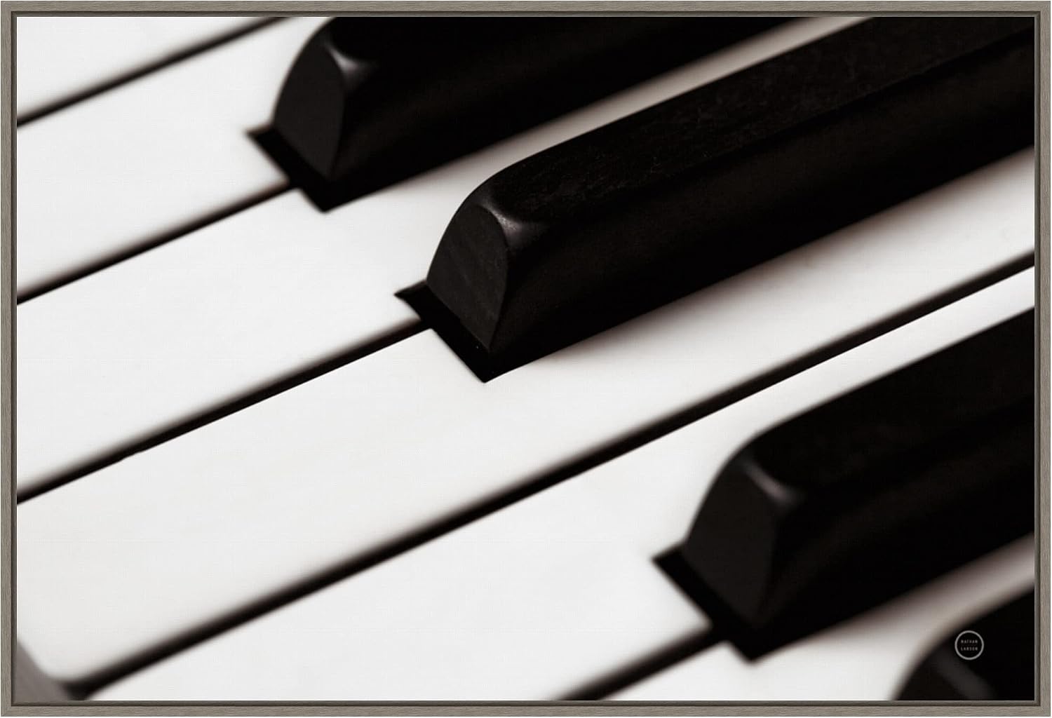 Amanti Art Framed Canvas Wall Art 23x33 Piano Lounge IV by Nathan Larson, Framed Wall Art Canvas, Music Artwork, Country Rustic Decor, Large Poster Painting for Living Room, Bedroom, Bathroom,