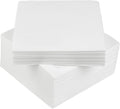 Restaurantware Luxenap 9.5 X 9.5 Inch Linen-Feel Cocktail Napkins 1600 Paper Napkins - ¼ Fold Air-Laid White Paper Table Napkins Disposable For Kitchens And Tables