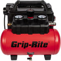 Grip-Rite GR200QW ULTRA QUIET PORTABLE COMPRESSOR, 1.5 GALLON, 1 HP, 125 MAX PSI, Oil-Free, Electric