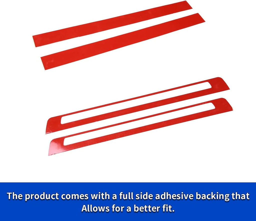 Real Carbon Fiber Car Door Interior and Exterior Threshold Strips Anti-Scratch Welcome Pedal for Subaru BRZ 2022+ Decoration Accessories (Black)