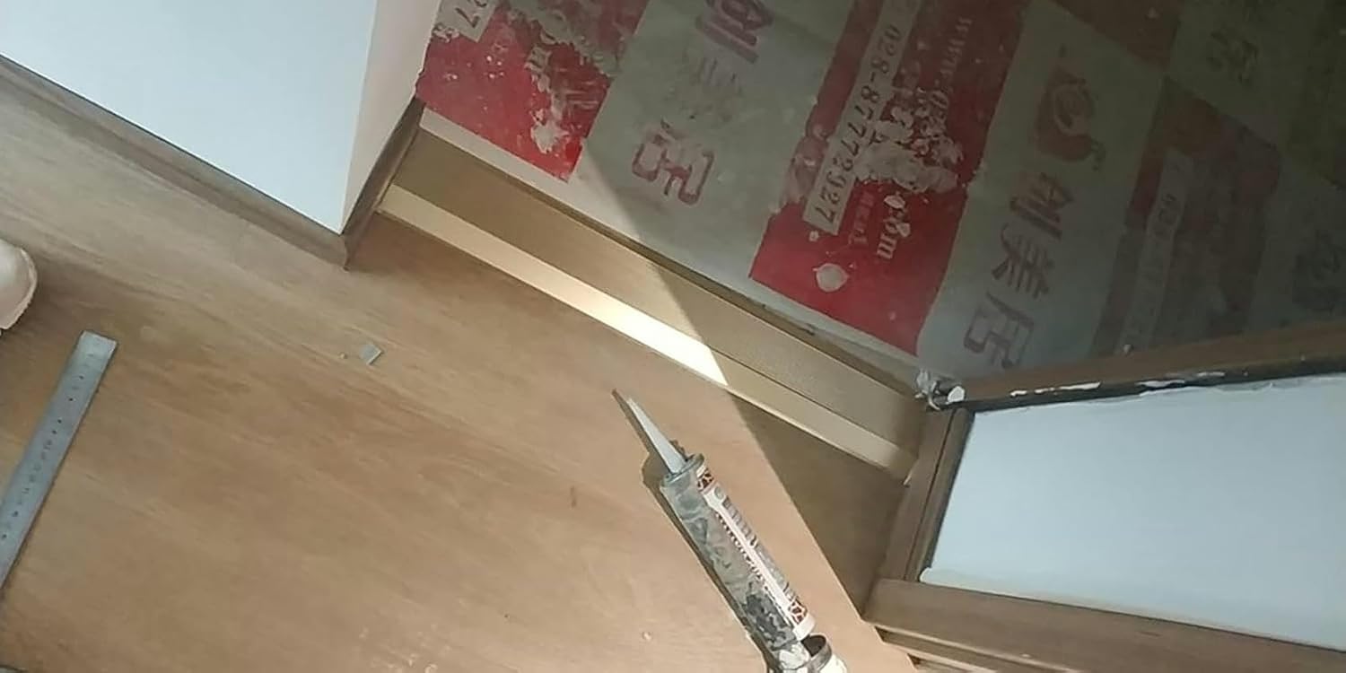 4inch Wide Threshold Floor Transition Strip Reducer Flute, Wood to Tile/Laminate to Floor Tiles, Heavy Duty Carpet Edge Strip, 90/100/110/120/130/140/150cm Long~/