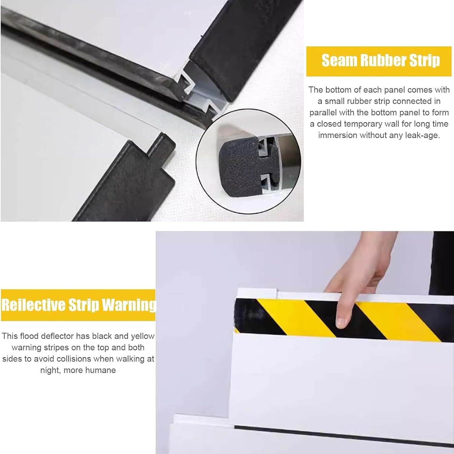 Exterior Mounted Garage Flood Protection Threshold Kit, Removable Temporary Waterproofing System, Aluminum Unit Modular Design Flood Protection Panel For Garage/basement/warehouse ( Color : L-205cm80.