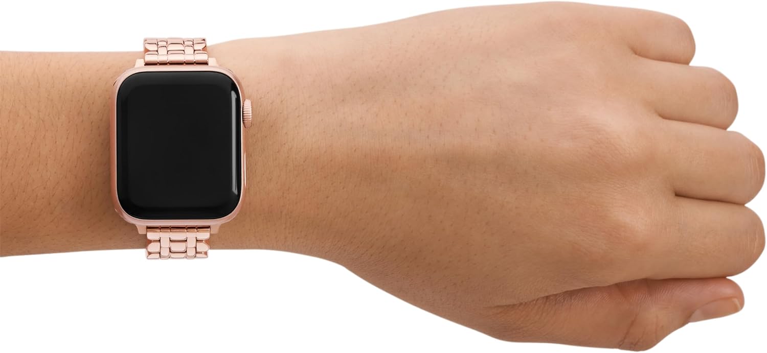 kate spade new york Designer Interchangeable Stainless Steel Band Compatible with Your 38/40/41mm Apple Watch Series 9/8/7/6/5/4/3/2/1/SE