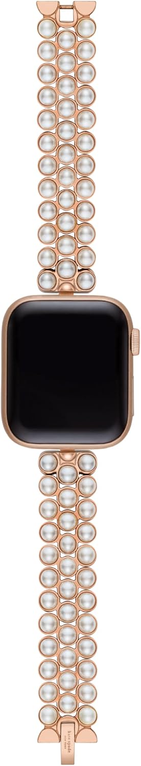 kate spade new york Designer Interchangeable Stainless Steel Band Compatible with Your 38/40/41mm Apple Watch Series 9/8/7/6/5/4/3/2/1/SE