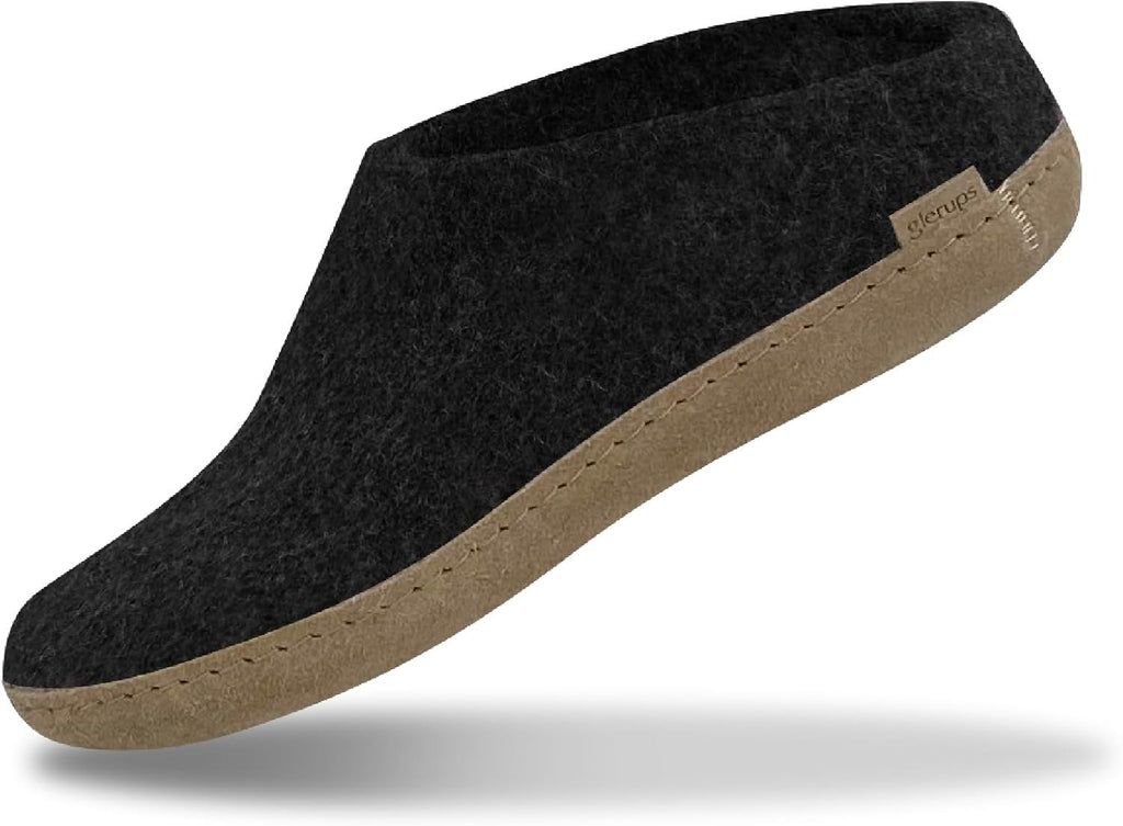 Glerups 100% quality wool mix Slipper with leather sole - Unisex Slip-on