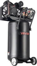VEVOR 25-Gallon Air Compressor, 2HP 5.5 SCFM at 90PSI, Max 200PSI Pressure Oil-Lubricated Air Compressor Tank, Portable on Wheels for Auto Repair, Tire Inflation, Spray Painting, Woodwork Nailing 120V