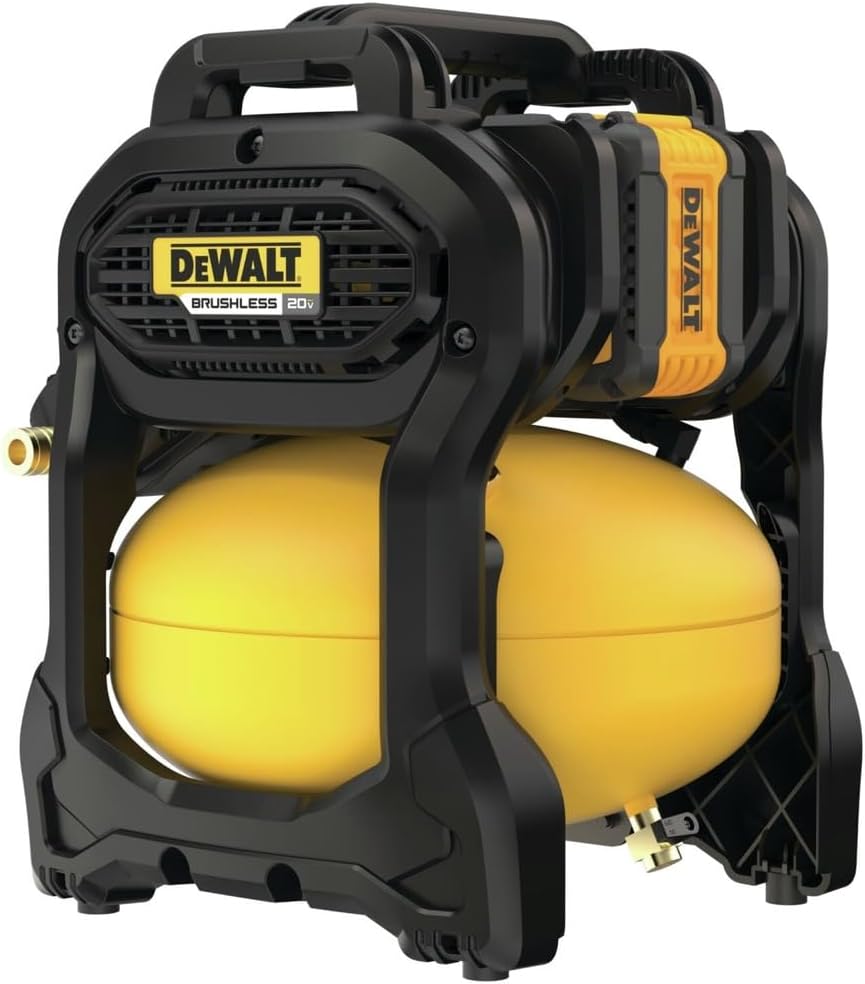 DEWALT 20V MAX* Portable Cordless Air Compressor Kit, 2.5 Gallons, 140 PSI, Brushless with Battery & Charger (DCC2520T1)