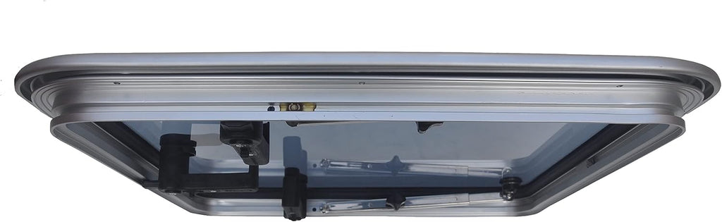 Square Deck Hatch/Marine Hatch Porthole - Anodized Aluminum Hatch with Tempered Glass for Boat/Yacht/RV