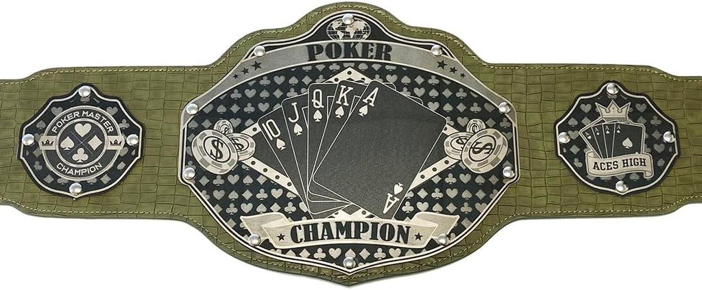 Undisputed Belts Poker Championship Belt Trophy Prize - Customizable
