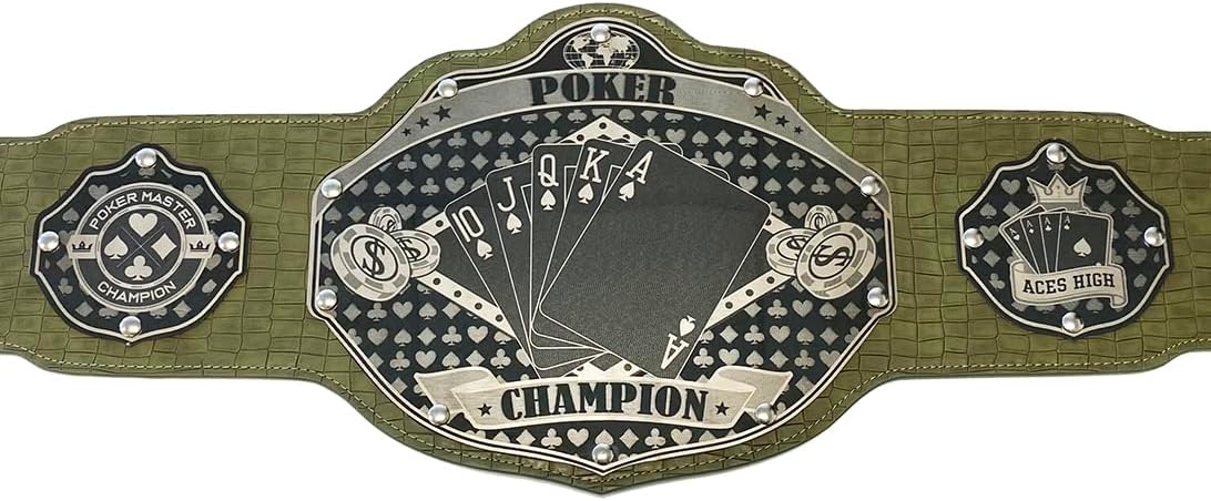 Undisputed Belts Poker Championship Belt Trophy Prize - Customizable
