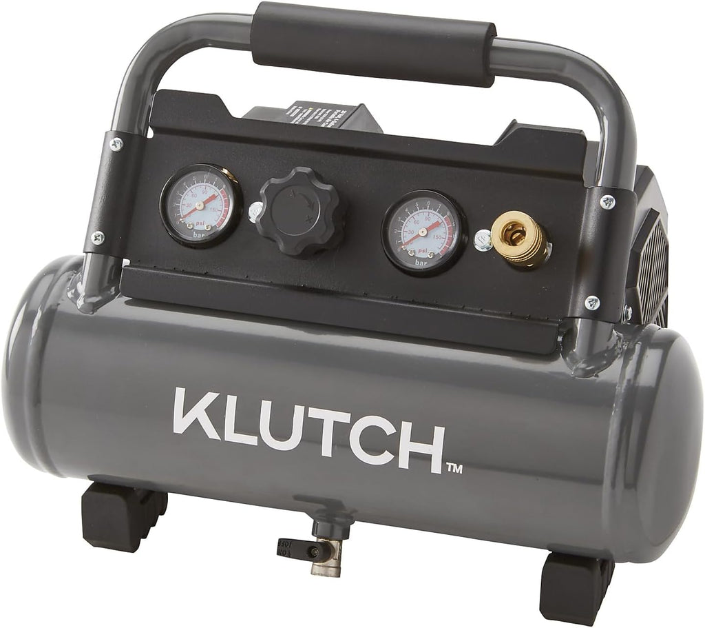 Klutch Portable Air Compressor, KLiQ 20V, 1 Gallon, 115 PSI, Cordless, Bare Tool