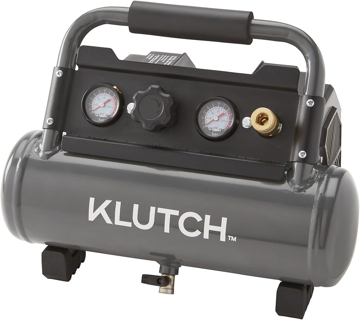 Klutch Portable Air Compressor, KLiQ 20V, 1 Gallon, 115 PSI, Cordless, Bare Tool