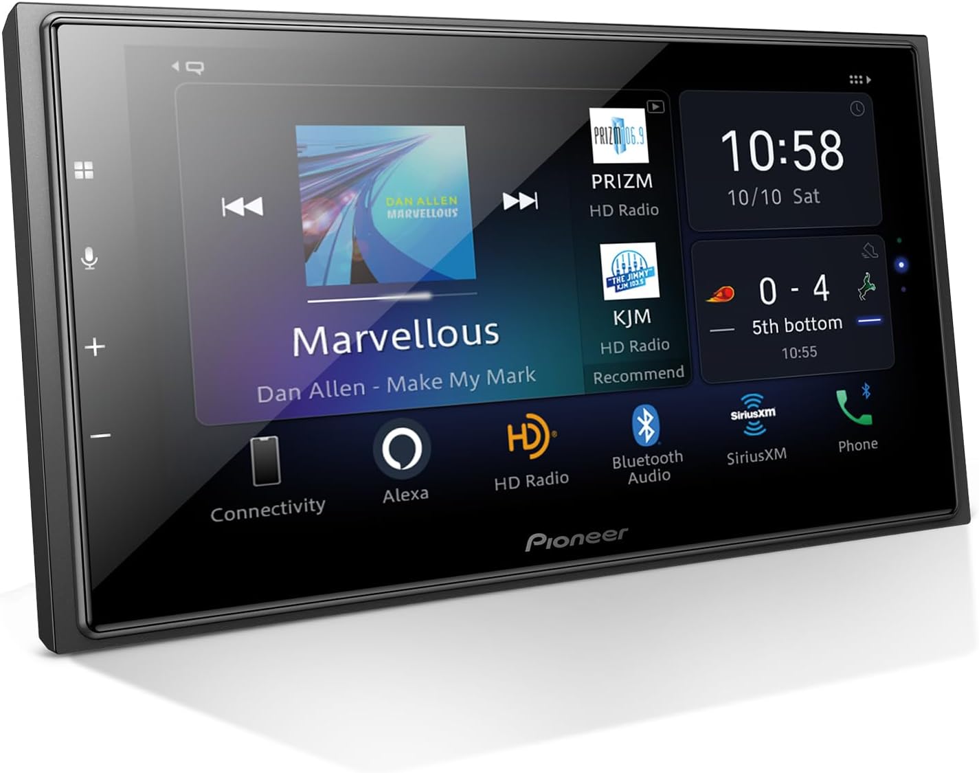 Pioneer DMH-WC5700NEX 6.8' Capacitive Touchscreen, Modular Chassis – Wireless & Wired Apple CarPlay & Android Auto, Amazon Alexa, Bluetooth, FLAC, Backup Camera, Hi-Volt RCA